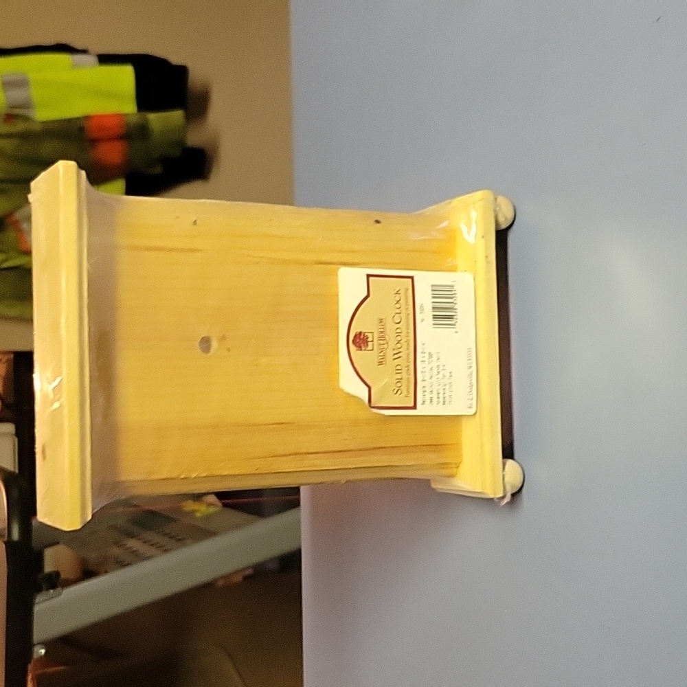 Wooden clock for DYI clock making.